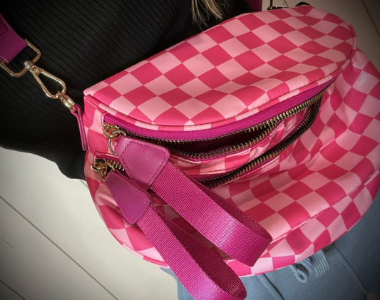 Checkered/Solid Bum Bags