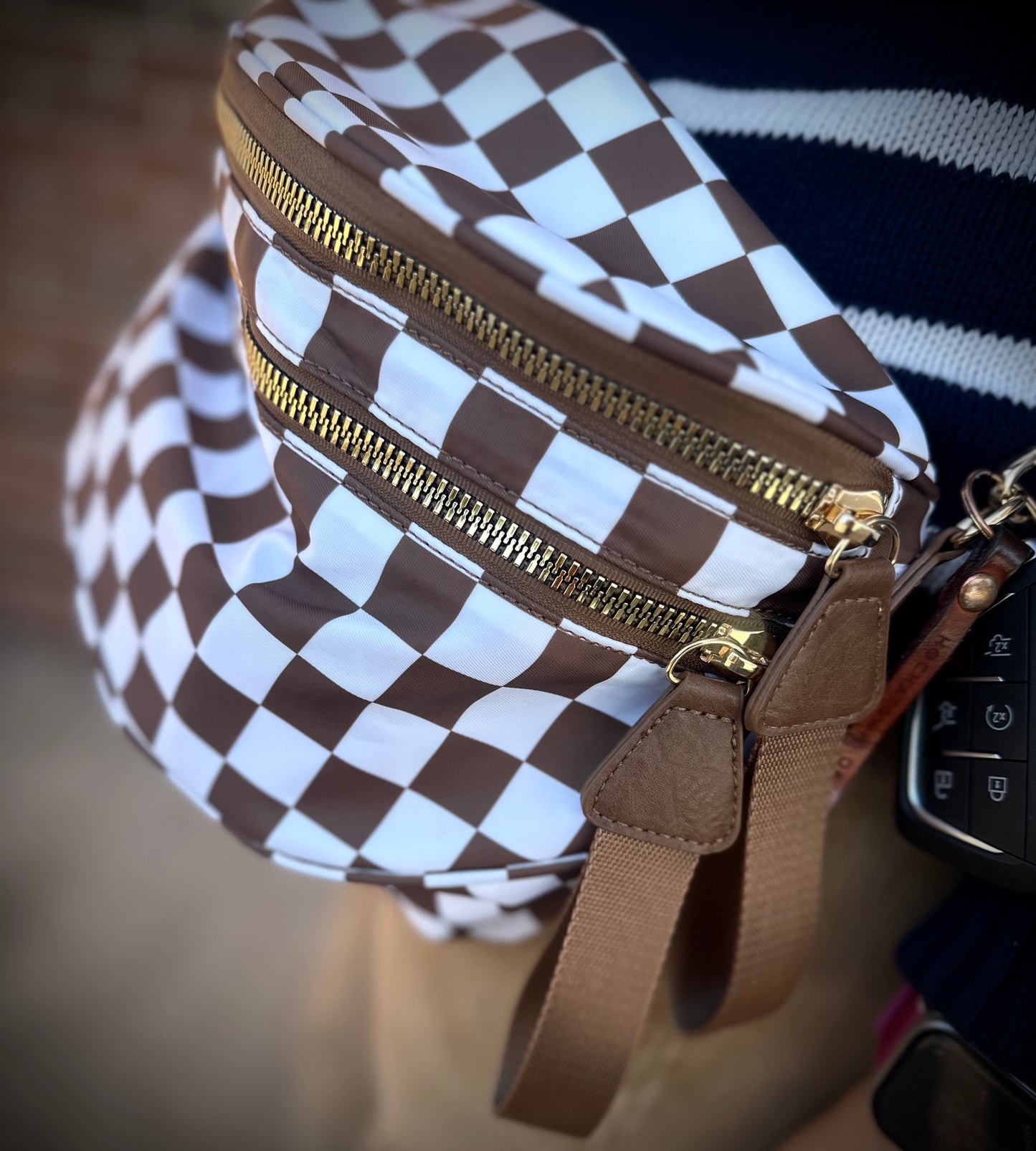 Checkered/Solid Bum Bags