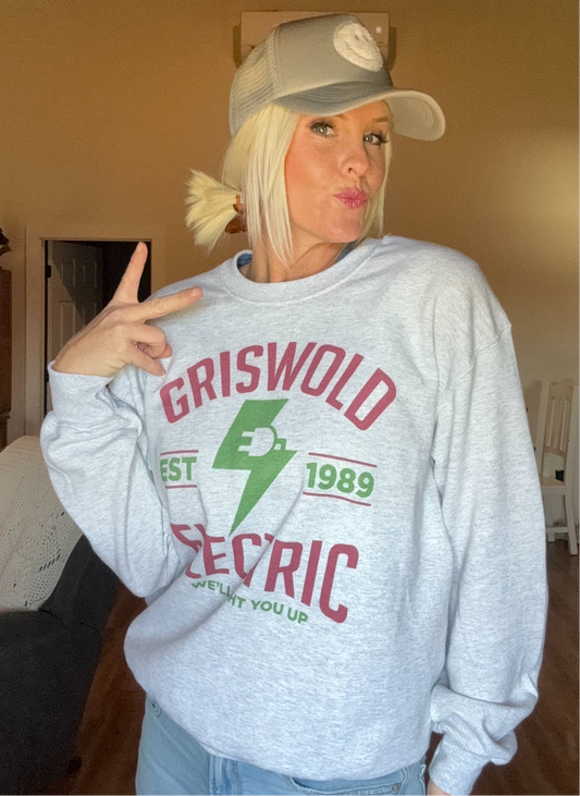 Griswold electric Christmas sweatshirt