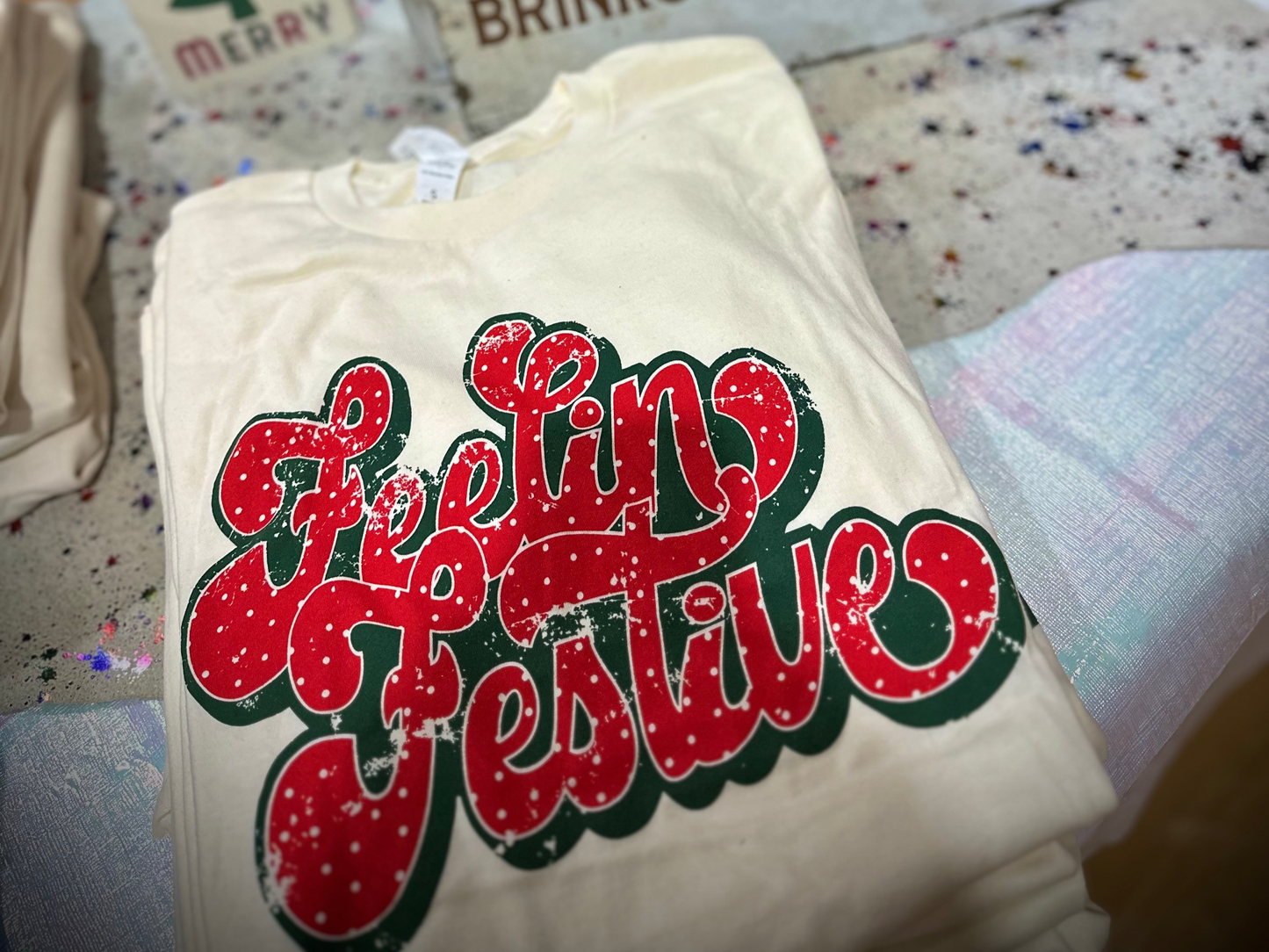 Feeling festive tee