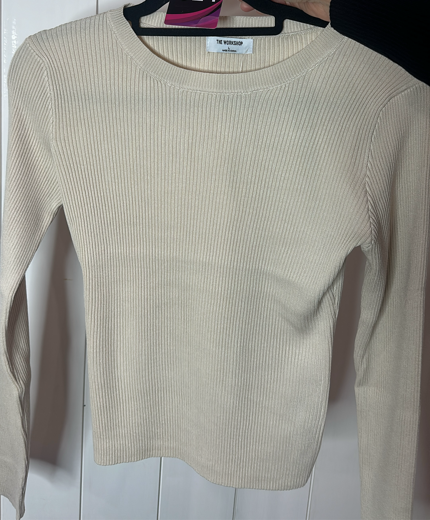 Fitted Ribbed Long Sleeve Tops/5 colors