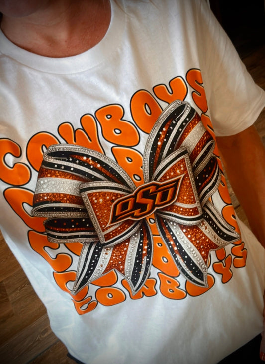 OSU COWBOYS BOW TEE