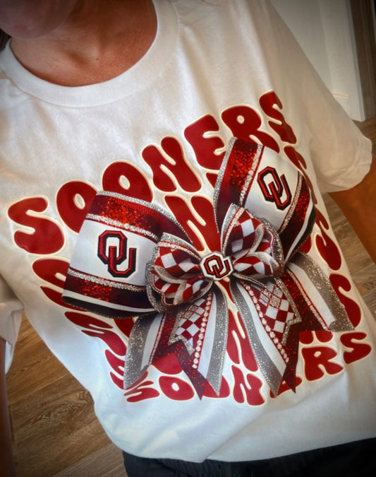 OU SOONER BOW TEE