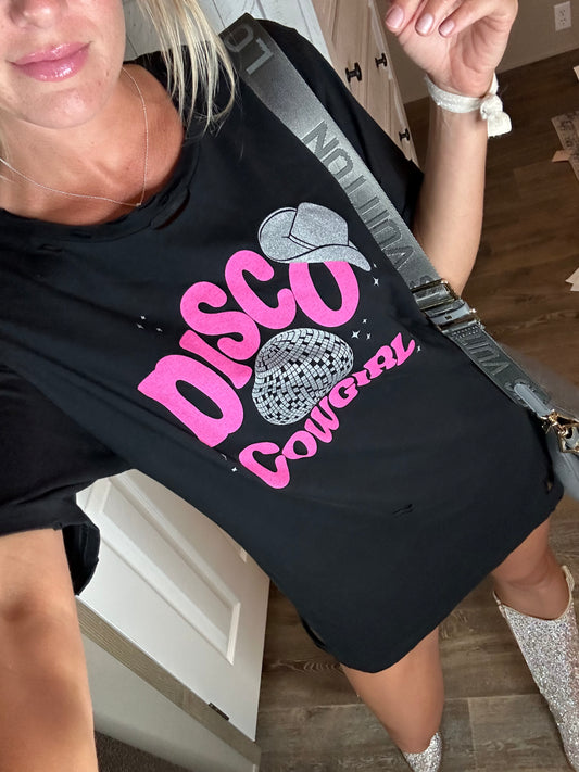 Disco Cowgirl T-shirt Dress